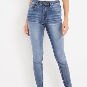 Maurices Ever-Flex High Rise Skinny Stretch Denim Jean Size 16R  Medium Wash